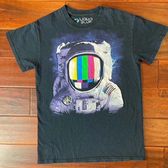 Liquid Blue | Shirts | Liquid Blue 22 Astronaut Spaceman Peace Blue ...